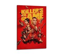 SHARU I EBRHU The Killer's Game Poster Wall Art Canvas Poster Modern Painting for Living Room Bed Room 08x12inch(20x30cm) Frame-style