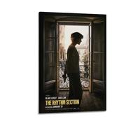 SHARU I EBRHU The Rhythm Section Poster Wall Art Canvas Poster Modern Painting for Living Room Bed Room 12x18inch(30x45cm) Frame-style