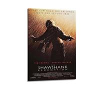 SHARU I EBRHU The Shawshank Redemption Poster Wall Art Canvas Poster Modern Painting for Living Room Bed Room 24x36inch(60x90cm) Frame-style