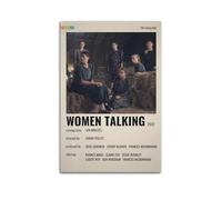 SHARU I EBRHU Women Talking Poster Wall Art Canvas Poster Modern Painting for Living Room Bed Room 08x12inch(20x30cm) Unframe-style