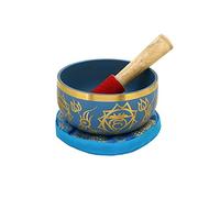 Sharvgun 5th Chakra Vishuddha Or Throat Blue Buddhist Singing Bowl For Meditation,5 Inches Himalayan Bowls Tibetan Singing Bowls