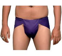 Sharvgun Langot Mens Traditional Indian Langoti | Supporter Loincloth Cotton Langot Mens Underwear | Underpants-Free Size, Purple, One Size