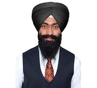 Sharvgun Sikh Turban Patka Indian Sardar Pagri Cotton Punjabi Safa 5 Mtr Black
