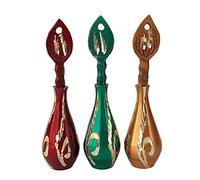 Sharvgun Surmadani Old Antique Pot Hand Bottle Surma dani Islamic Design Eyeliner kajal Holder 3"- Pack of 3