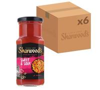 Sharwood's Sweet and Sour Cooking Sauce, 425 g Jar (Pack of 6)