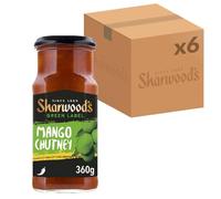Sharwood's Green Label Mango Chutney 360 g Jar (Pack of 6)