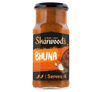 Sharwood's Indian Bhuna Sauce - Spiced Tomato & Onion Curry With Fenugreek Leaf, Medium Heat, 420 g Jar (Pack of 6)