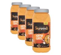 Sharwood's Indian Korma Curry Sauce, Mild & Creamy Curry Sauce with Coconut & Tomato, Vegetarian, Catering Jar, 2.25 kg (Pack of 4)