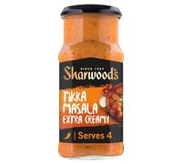 Sharwood's Indian Tikka Masala Sauce - Extra Creamy, Tomato, Yogurt & Double Cream Blend, Mild Indian Classic, 420 g Jar (Pack of 1)