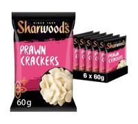 Sharwood's Prawn Crackers, Crispy Chinese Snack, 60 g (6-Pack)