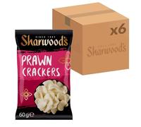 Sharwood's Prawn Crackers, 60 g Packet (Pack of 6)
