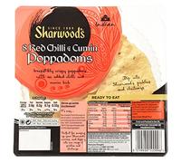 Sharwood's Ready to Eat 8 Red Chilli and Cumin Poppadoms