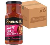 Sharwood's Sweet Chilli & Red Pepper Sauce, 425 g Jar (6-Pack)
