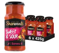 Sharwood's Sweet and Sour Cooking Sauce, 425 g Jar (Pack of 6)