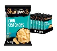 Sharwood's Thai Spiced Crackers, Ready-to-Eat, 60 g (6-Pack)