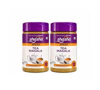 Shasha Authentic Masala Chai Tea Powder, Traditional Indian Spiced Tea Mix | Cardamom, Clove & Cinnamon - Unsweetened, Natural Chai Masala Blend for Authentic Chai Tea, 3.52 oz (Pack of 2)