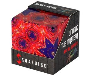Shashibo award-winning shape-shifting cube with 36 rare-earth magnets that transforms into over 70 shapes, download the Fun in Motion Toys mobile app (Artist Series - Fire Goddess)