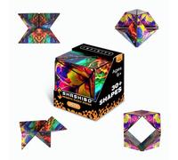 Shashibo OCTA Magnetic Puzzle Toy, Stress Relief Fidget Toy | 30+ Possible Shapes, Sensory Fidget Toy For Adults & Kids, Fun Shape Shifting Puzzle Toy For All Ages