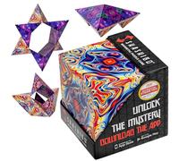 Shashibo Shape Shifting Box - Award-Winning STEM Fidget Toy with Strong Magnets - Fidget Cube Transforms Into 100+ Shapes, Christmas Stocking Stuffers Gift for Kids, Teens, and Adults (Spaced Out)