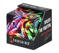 SHASHIBO Shape Shifting Box - Award-Winning Age 8+, Patented Fidget Cube w/ 36 Rare Earth Magnets - Transforms Into Over 70 Shapes, Download Fun in Motion Toys Mobile App (Artist Series-Cosmic Surfer)