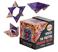 SHASHIBO Shape Shifting Box - Award-Winning, Patented Fidget Cube w/ 36 Rare Earth Magnets - Transforms Into Over 70 Shapes (Spaced Out)