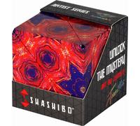 SHASHIBO Shape Shifting Box - Award-Winning, Patented Fidget Cube w/ 36 Rare Earth Magnets - Transforms Into Over 70 Shapes, Download Fun in Motion Toys Mobile App (Artist Series - Cosmic Surfer)
