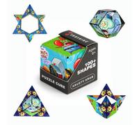Shashibo SpongeBob SquarePants Magnetic Puzzle Cube, Sensory Fidget Toy | 100+ Possible Shapes, Stress Relief Fidget Toy For Adults & Kids, Fun Shape Shifting Puzzle Box For All Ages
