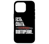 Shashlik Eat Sleep Repeat Russians Grilling Russia Case for iPhone 16 Pro