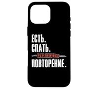 Shashlik Eat Sleep Repeat Russians Grilling Russia Case for iPhone 16 Pro Max