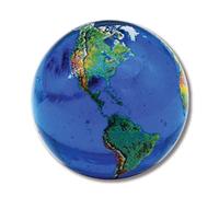 Shasta Visions 1" Natural Glass Earth - 5 in a Pouch