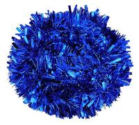 SHATCHI 1.8m/6ft Blue Luxury Deluxe Chunky Christmas Tinsel Garland Xmas Tree Decorations