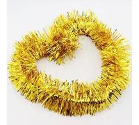 SHATCHI 1.8m/6ft Gold Luxury Deluxe Chunky Christmas Tinsel Garland Xmas Tree Decorations, one