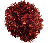 SHATCHI 1.8m/6ft Red Luxury Deluxe Chunky Christmas Tinsel Garland Xmas Tree Decorations, one