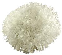 SHATCHI 1.8m/6ft White Luxury Deluxe Chunky Christmas Tinsel Garland Xmas Tree Decorations