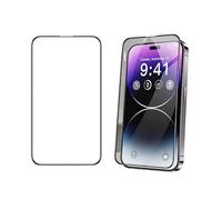 SHATCHI Privacy Screen Protector for iPhone 15 Pro Max 6.7-Inch, Anti-Spy Tempered Glass Film 9H Full Coverage Screen Guard Bubble-Free Case Friendly Clear