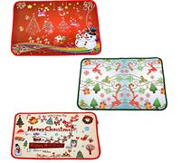 SHATCHI 1 x Christmas Doormat Christmas Theme Printed Soft Anti-Slip Floor Mats Rugs Merry Christmas Indoor Outdoor Entrance Bathroom Welcome Xmas Party Decorations