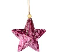 Shatchi 10.5Cm Pink Star - Christmas Hanging Decoration