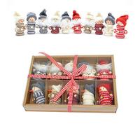Handmade Christmas Tree Hanging Box Set Xmas Home Decor Novelty Gifts, Multi, 10 Shatchi Multi One Size