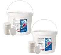 Shatchi 10 Kg Multifunctional Chlorine Tablets All In One Dispenser Tablets Sanitiser, Stabiliser, Algaecide And Clarifier