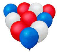 10pcs Red White Blue Balloons King Charles III Coronation Party Sporting Pub BBQ Royal Theme Union Jack French USA Event Decorations