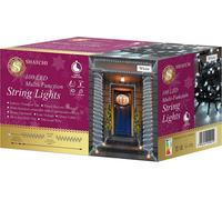 Shatchi 100 Cool White LEDs Multifunction Timer Outdoor String Fairy Lights 10M, White