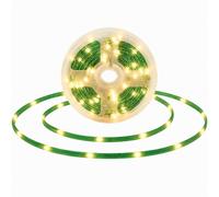 Shatchi 100 Led Warm White String Lights, 10M Green Cable, 8 Modes Timer Ip44