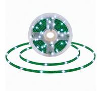 Shatchi 100 Led Cool White String Lights, 10M Green Cable, 8 Modes Timer Ip44