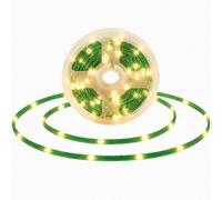 Shatchi 100 Led Warm White String Lights, 10M Green Cable, 8 Modes Timer Ip44