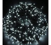 Shatchi 100 LEDs Christmas Fairy String Lights Indoor/Outdoor Green Cable Main power Memory Auto Timer Shatchi Multicolor