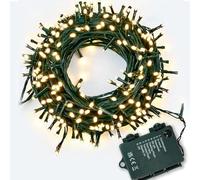 SHATCHI 100 Warm White LEDs Battery Operated Fairy Lights Waterproof Indoor/Outdoor 8 Changing Modes Timer Christmas Wedding Party Birthday Decorations