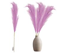 Shatchi 100cm Prelit Pampas Grass Warm White LEDs Battery-Operated Christmas Artificial Flowers Decorations in Pink Shatchi Pink