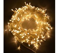 SHATCHI 100LEDs/10m Fairy Lights Clear String Lights - Mains, Multifunction 8 Modes, Timer, Memory, Indoor/Outdoor Low Voltage Waterproof Christmas Tree Home Decorations