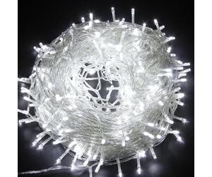 SHATCHI 100LEDs/10m Fairy Lights Clear String Lights - Mains, Multifunction 8 Modes, Timer, Memory, Indoor/Outdoor Low Voltage Waterproof Christmas Tree Home Decorations