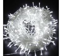 Shatchi 100LEDs Multifunction Timer Outdoor String Fairy Lights 10M Waterproof Christmas Decoration in White Shatchi White